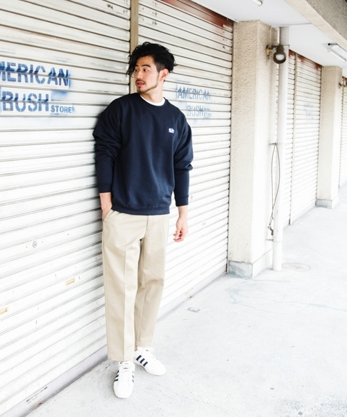 FRUIT OF THE LOOM（フルーツオブザルーム）の「【FRUIT OF THE LOOM（フルーツオブザルーム】裏起毛スウェット 18AW（スウェット・メンズ・ホワイト/ブラック・MEDIUM/LARGE）」の2枚目の写真