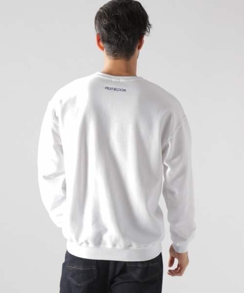 FRUIT OF THE LOOM（フルーツオブザルーム）の「【FRUIT OF THE LOOM（フルーツオブザルーム】裏起毛スウェット 18AW（スウェット・メンズ・ホワイト/ブラック・MEDIUM/LARGE）」の10枚目の写真