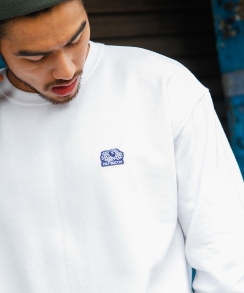 FRUIT OF THE LOOM（フルーツオブザルーム）の「【FRUIT OF THE LOOM（フルーツオブザルーム】裏起毛スウェット 18AW（スウェット・メンズ・ホワイト/ブラック・MEDIUM/LARGE）」の3枚目の写真