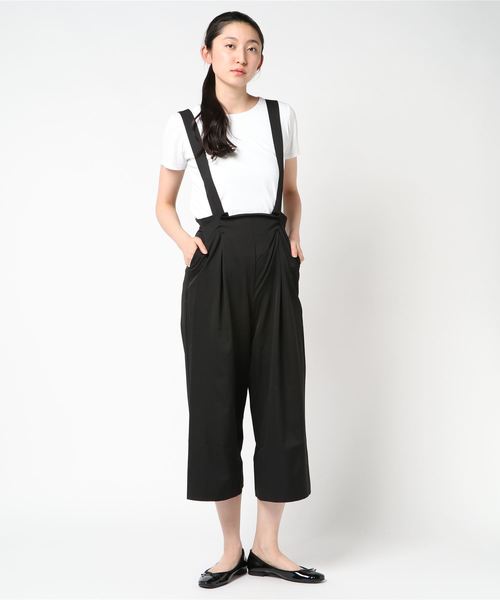 Willful by lipstar（ウィルフル バイ リップスター）の「【Willful by lipstar】サスペンダー付きジョーゼットパンツ（その他パンツ・レディース・ブラック/ベージュ・S/M）」の10枚目の写真