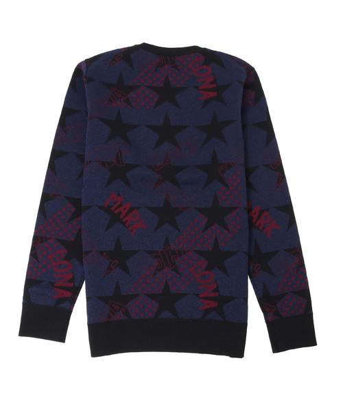 MARK & LONA(マークアンドロナ)の「Comic Star V Pullover(ニット/セーター・メンズ・ベージュ/ネイビー/ホワイト・48/50/46/52)」の4枚目の写真