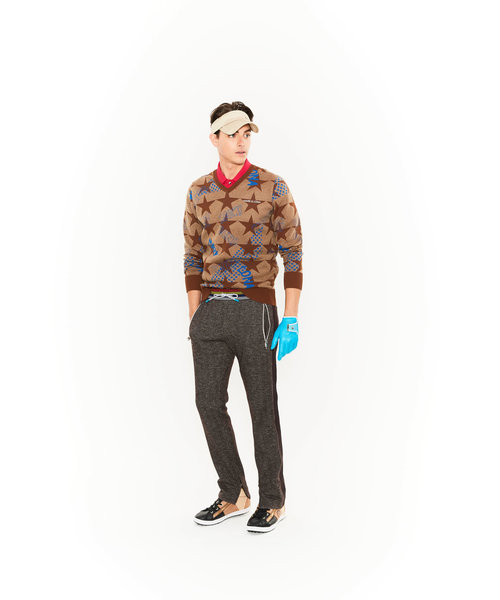 MARK & LONA(マークアンドロナ)の「Comic Star V Pullover(ニット/セーター・メンズ・ベージュ/ネイビー/ホワイト・48/50/46/52)」の11枚目の写真