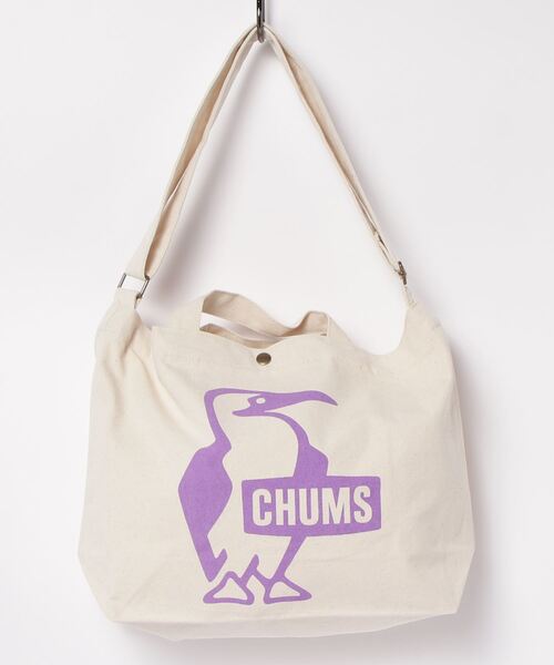 CHUMS（チャムス）の「【CHUMS】Booby Canvas Shoulder（ショルダーバッグ・メンズ・ブラック/レッド/グリーン/ブルー/パープル/ダークグリーン/ラベンダー/ホワイト/アクア・FREE）」の8枚目の写真