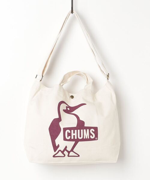 CHUMS（チャムス）の「【CHUMS】Booby Canvas Shoulder（ショルダーバッグ・メンズ・ブラック/レッド/グリーン/ブルー/パープル/ダークグリーン/ラベンダー/ホワイト/アクア・FREE）」の7枚目の写真