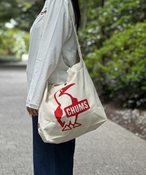 CHUMS（チャムス）の「【CHUMS】Booby Canvas Shoulder（ショルダーバッグ・メンズ・ブラック/レッド/グリーン/ブルー/パープル/ダークグリーン/ラベンダー/ホワイト/アクア・FREE）」の9枚目の写真