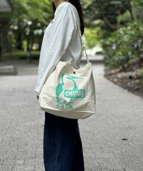 CHUMS（チャムス）の「【CHUMS】Booby Canvas Shoulder（ショルダーバッグ・メンズ・ブラック/レッド/グリーン/ブルー/パープル/ダークグリーン/ラベンダー/ホワイト/アクア・FREE）」の6枚目の写真