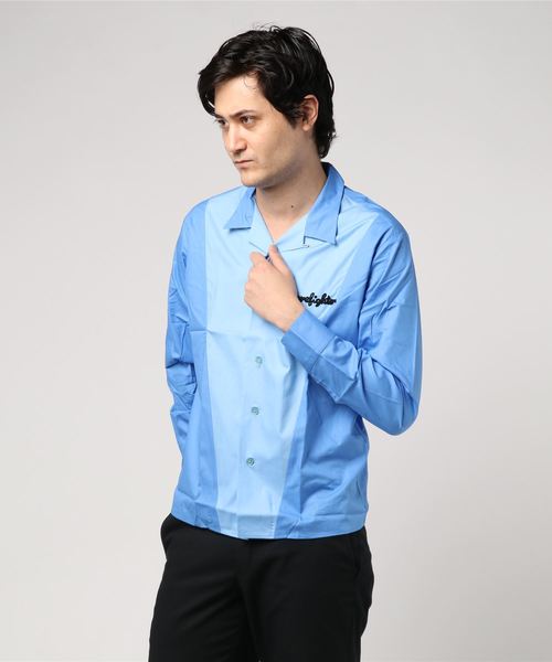 WALK IN CLOSET(ウォークインクローゼット)の「OPEN COLLAR BARBER SHIRT(シャツ/ブラウス・メンズ・ブラウン/ブルー/ワインレッド/オレンジ・MEDIUM/X-LARGE/SMALL)」の5枚目の写真