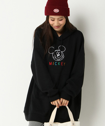 Disney | Disney(ディズニー)ミッキー刺繍パーカーワンピース(ワンピース)