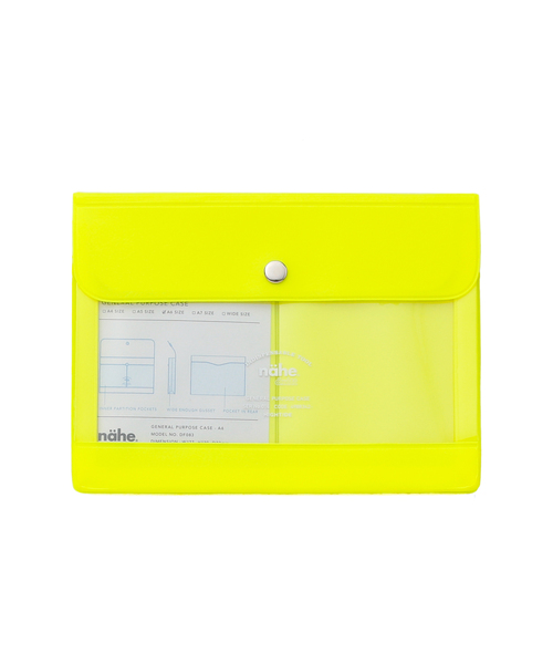 Nahe(ネーエ)の「nahe ネーエ ジェネラルパーパスケース スクエア クリア ネオン 三つ折り A6(パスポートケース・レディース・ピンク/イエロー/オレンジ/ブルー/ライトグリーン・FREE)」の10枚目の写真