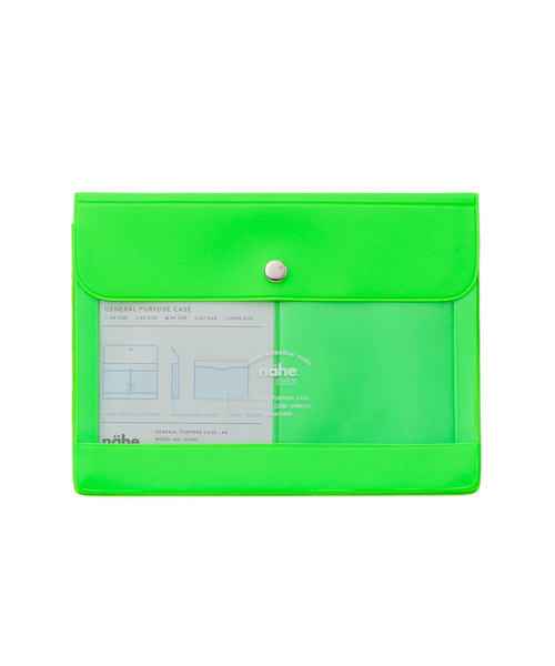 Nahe(ネーエ)の「nahe ネーエ ジェネラルパーパスケース スクエア クリア ネオン 三つ折り A6(パスポートケース・レディース・ピンク/イエロー/オレンジ/ブルー/ライトグリーン・FREE)」の13枚目の写真