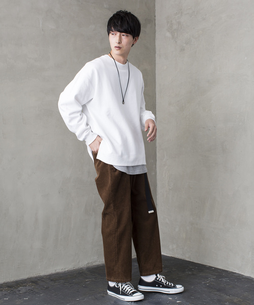 WEGO(ウィゴー)の「WEGO/サイドスリットカラー起毛プルオーバー(スウェット・メンズ・ダークグリーン/ホワイト/ブラック/イエロー/ライトピンク/オレンジ系その他/ブラウン・LARGE/MEDIUM/X-SMALL/SMALL)」の16枚目の写真