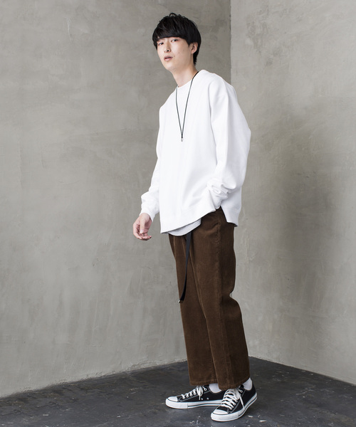 WEGO(ウィゴー)の「WEGO/サイドスリットカラー起毛プルオーバー(スウェット・メンズ・ダークグリーン/ホワイト/ブラック/イエロー/ライトピンク/オレンジ系その他/ブラウン・LARGE/MEDIUM/X-SMALL/SMALL)」の18枚目の写真