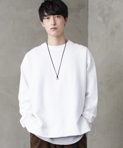 WEGO(ウィゴー)の「WEGO/サイドスリットカラー起毛プルオーバー(スウェット・メンズ・ダークグリーン/ホワイト/ブラック/イエロー/ライトピンク/オレンジ系その他/ブラウン・LARGE/MEDIUM/X-SMALL/SMALL)」の19枚目の写真