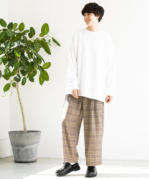 WEGO(ウィゴー)の「WEGO/サイドスリットカラー起毛プルオーバー(スウェット・メンズ・ダークグリーン/ホワイト/ブラック/イエロー/ライトピンク/オレンジ系その他/ブラウン・LARGE/MEDIUM/X-SMALL/SMALL)」の12枚目の写真