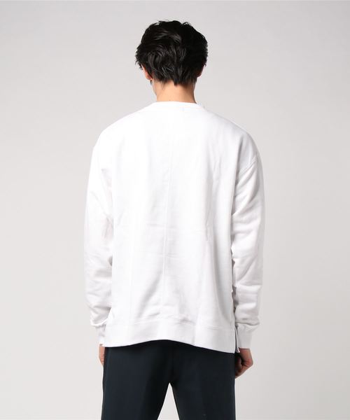 WEGO(ウィゴー)の「WEGO/サイドスリットカラー起毛プルオーバー(スウェット・メンズ・ダークグリーン/ホワイト/ブラック/イエロー/ライトピンク/オレンジ系その他/ブラウン・LARGE/MEDIUM/X-SMALL/SMALL)」の8枚目の写真