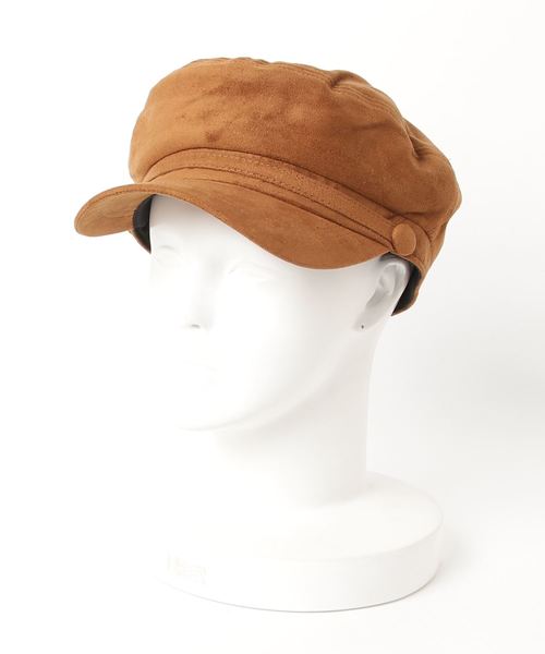 flower（フラワー）の「スエードマリンキャスケット（キャスケット・レディース・ブラック/ブラウン・FREE）」の4枚目の写真