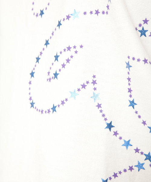 X-girl（エックスガール）の「SIDE LOGO S/S TOP（Tシャツ/カットソー・レディース・ホワイト/ブラック/ピンク/ネイビー・1/2）」の7枚目の写真