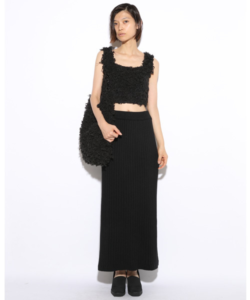 i（アイ）の「フェイクファースクエアタンク（キャミソール・レディース・ブラック/ホワイト/グレー・ﾌﾘ-）」の11枚目の写真