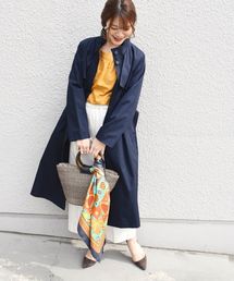 スタンドカラートレンチコート