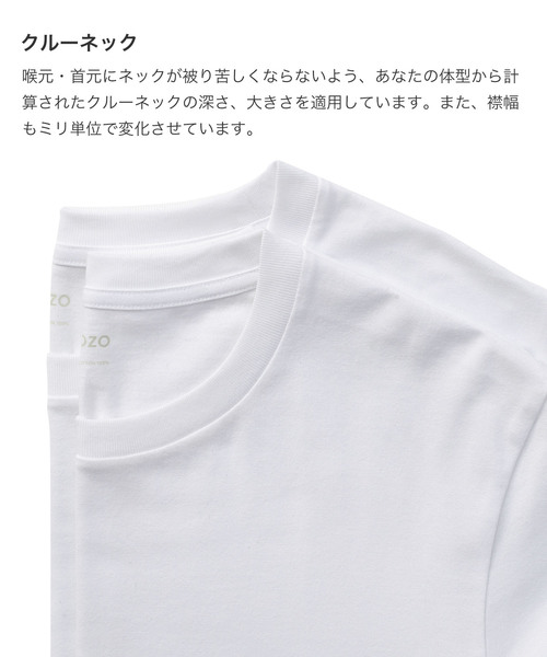 ZOZO（ゾゾ）の「フライスクルーネックTシャツ（パターンオーダー）/カーキ[MEN]（Tシャツ/カットソー・メンズ・カーキ・マルチサイズ）」の2枚目の写真