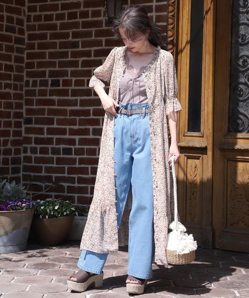 one after another NICE CLAUP(ワンアフターアナザーナイスクラップ)の「ヴィンテージロングマキシワンピース(ワンピース・レディース・その他/モカ/ベージュ系その他・FREE)」の10枚目の写真