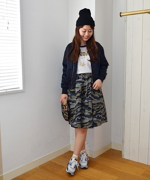 Khaju（カージュ）の「Khaju:カモチェックスカート□（スカート・レディース・ブラック/ブルー系その他/ブルー・ONE SIZE）」の5枚目の写真