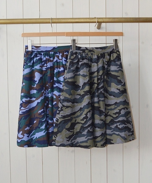 Khaju（カージュ）の「Khaju:カモチェックスカート□（スカート・レディース・ブラック/ブルー系その他/ブルー・ONE SIZE）」の9枚目の写真