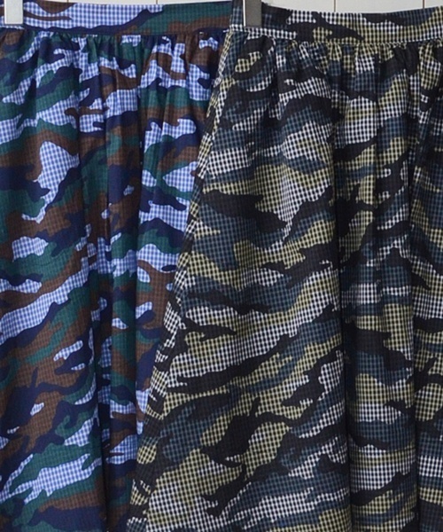 Khaju（カージュ）の「Khaju:カモチェックスカート□（スカート・レディース・ブラック/ブルー系その他/ブルー・ONE SIZE）」の4枚目の写真