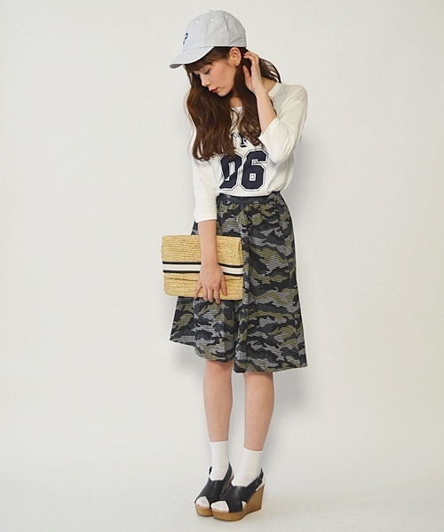 Khaju（カージュ）の「Khaju:カモチェックスカート□（スカート・レディース・ブラック/ブルー系その他/ブルー・ONE SIZE）」の10枚目の写真