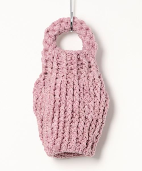 CITYSHOP（シティーショップ）の「【MOZHMOZH】NATURAL DYE CROCHET CUPIS BAGS（ハンドバッグ・レディース・イエロー/ピンク/パープル・FREE）」の2枚目の写真