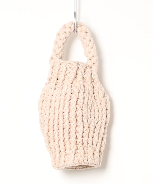 CITYSHOP（シティーショップ）の「【MOZHMOZH】NATURAL DYE CROCHET CUPIS BAGS（ハンドバッグ・レディース・イエロー/ピンク/パープル・FREE）」の5枚目の写真