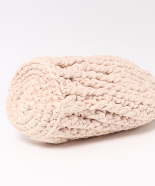 CITYSHOP（シティーショップ）の「【MOZHMOZH】NATURAL DYE CROCHET CUPIS BAGS（ハンドバッグ・レディース・イエロー/ピンク/パープル・FREE）」の4枚目の写真