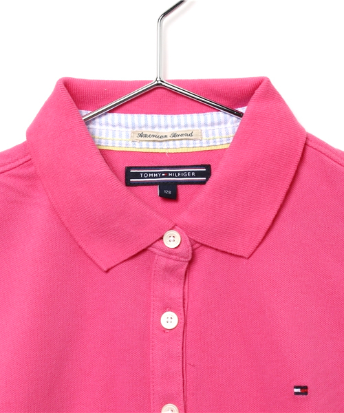 TOMMY HILFIGER（トミーヒルフィガー）の「GIRLS POLO DRESS S/S（ワンピース・キッズ・グリーン/ピンク/レッド・130/140/150/160）」の5枚目の写真