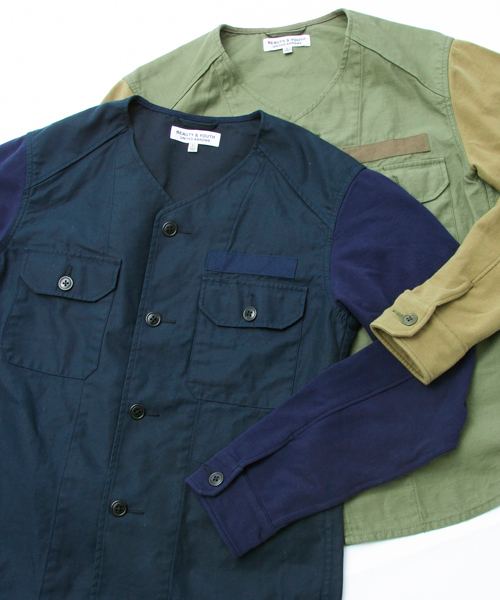 BEAUTY&YOUTH UNITED ARROWS（ビューティーアンドユースユナイテッドアローズ）の「BY コンビ ユーティリティ Vカーディガン◆（ミリタリージャケット・メンズ・オリーブ/ネイビー・LARGE/X-LARGE/SMALL/MEDIUM）」の7枚目の写真