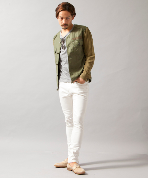 BEAUTY&YOUTH UNITED ARROWS（ビューティーアンドユースユナイテッドアローズ）の「BY コンビ ユーティリティ Vカーディガン◆（ミリタリージャケット・メンズ・オリーブ/ネイビー・LARGE/X-LARGE/SMALL/MEDIUM）」の10枚目の写真