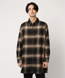 【PULP】JIEDA / ジエダ OMBRE PLAID LONG SHIRT