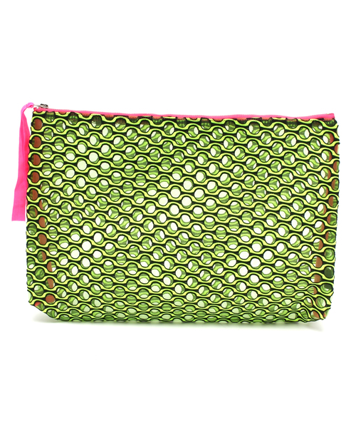 LB-03（エルビー・ゼロスリー）の「03 MESH CLUTCH BAG（クラッチバッグ・レディース・ピンク系/イエロー系/ブルー系・FREE）」の2枚目の写真