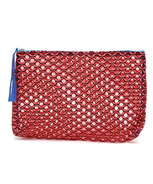 LB-03（エルビー・ゼロスリー）の「03 MESH CLUTCH BAG（クラッチバッグ・レディース・ピンク系/イエロー系/ブルー系・FREE）」の3枚目の写真