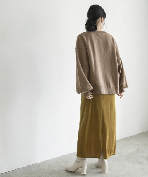 LOWRYS FARM（ローリーズファーム）の「キモウストレッチウラケプルオーバー　858657（スウェット・レディース・ブラック/パープル/アイボリー/ブラウン・FREE）」の15枚目の写真