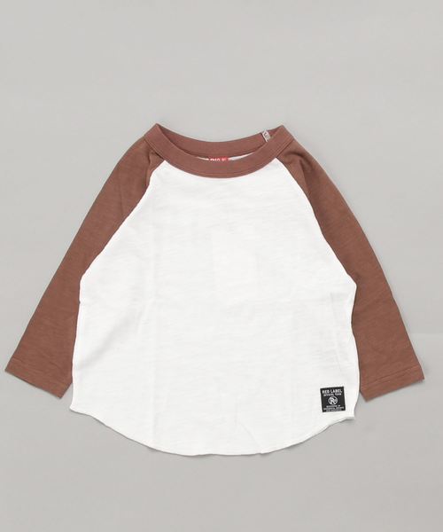 RED LABEL（レッドレーベル）の「RAGLAN T-SHIRTS（Tシャツ/カットソー・キッズ・ブラウン/ブルー/レッド/ブラック・150/160/100/110/120/130/140）」の2枚目の写真