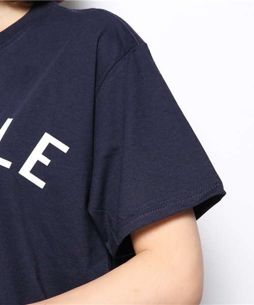 CIAOPANIC(チャオパニック)の「【Ciaopanic】シアトルロゴTee(Tシャツ/カットソー・レディース・ホワイト/ネイビー・FREE)」の4枚目の写真