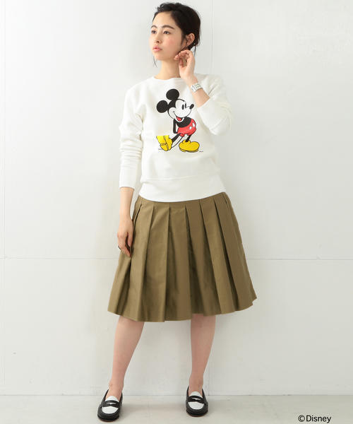 Champion（チャンピオン）の「CHAMPION×BEAMS BOY / 別注 クルーネックスウェット Disney（ディズニー）（スウェット・レディース・ブラック/グレー/ネイビー/ホワイト・ONE SIZE）」の19枚目の写真