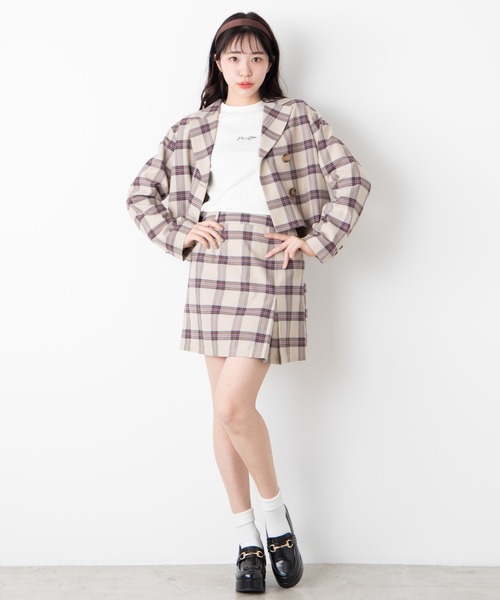 WEGO(ウィゴー)の「WEGO/【セットアップ対応商品】ラップミニスカート(スカート・レディース・ホワイト系その他2/ベージュ系その他2・FREE)」の5枚目の写真