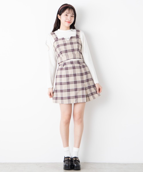 WEGO(ウィゴー)の「WEGO/【セットアップ対応商品】ラップミニスカート(スカート・レディース・ホワイト系その他2/ベージュ系その他2・FREE)」の3枚目の写真