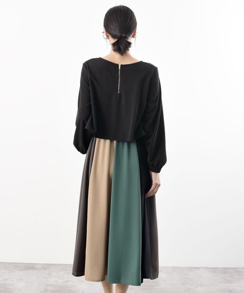 カラフルパッチワークドッキングワンピース（ワンピース）｜rps