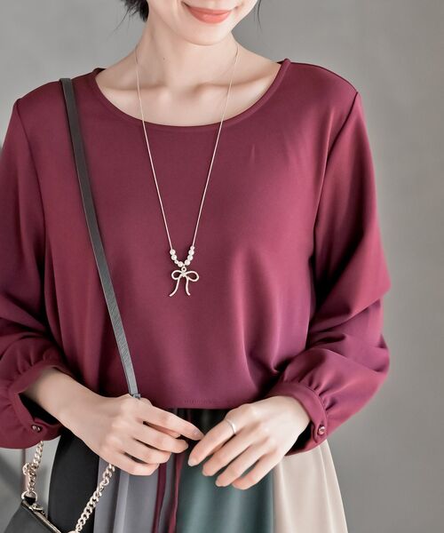 rps（アールピーエス）の「カラフルパッチワークドッキングワンピース（ワンピース・レディース・ブラック/ネイビー/オフホワイト/ダークグリーン/ブラック系その他2/ホワイト系その他2/ボルドー/パープル/ブラック系その他3/ライトグレー/ダークネイビー・M/フリー）」の16枚目の写真