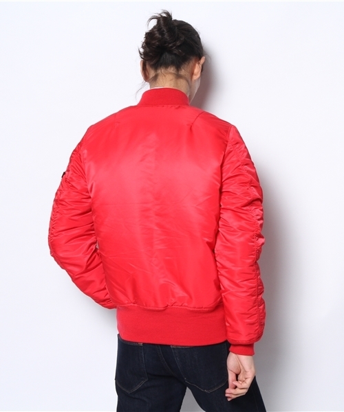 And A(アンドエー)の「MA-1 TIGHT (ALPHA)(ブルゾン・メンズ・ブラック/グリーン/レッド・MEDIUM/SMALL/LARGE)」の6枚目の写真