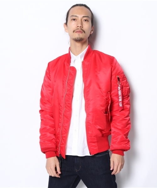 And A(アンドエー)の「MA-1 TIGHT (ALPHA)(ブルゾン・メンズ・ブラック/グリーン/レッド・MEDIUM/SMALL/LARGE)」の7枚目の写真