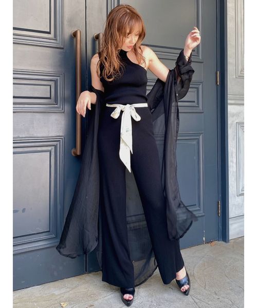 RESEXXY（リゼクシー）の「幾何フラワーベルトニットパンツ（その他パンツ・レディース・ベージュ/モカ/ブラック・FREE）」の13枚目の写真