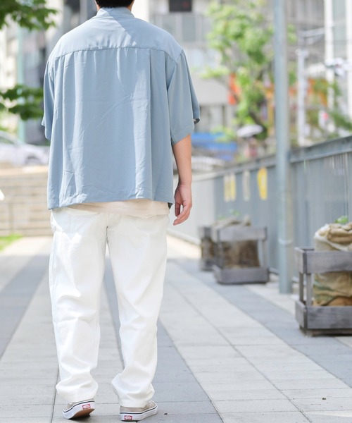 JOHN'S CLOSET(ジョンズクローゼット)の「【i】ラペルドポケット オープンカラーシャツ(シャツ/ブラウス・メンズ・ピンク/サックスブルー/ベージュ/ブラック/ホワイト・MEDIUM/LARGE/X-LARGE)」の13枚目の写真